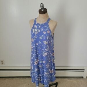 LOFT Blue Floral Mini Dress